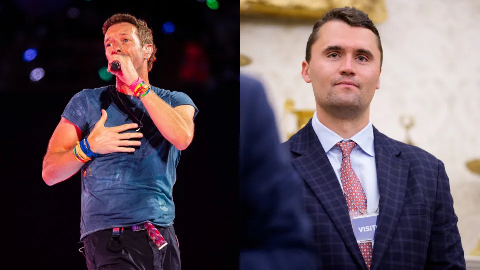 Chris Martin é detonado por ‘defender’ Charlie Kirk: “É o Huck britânico’