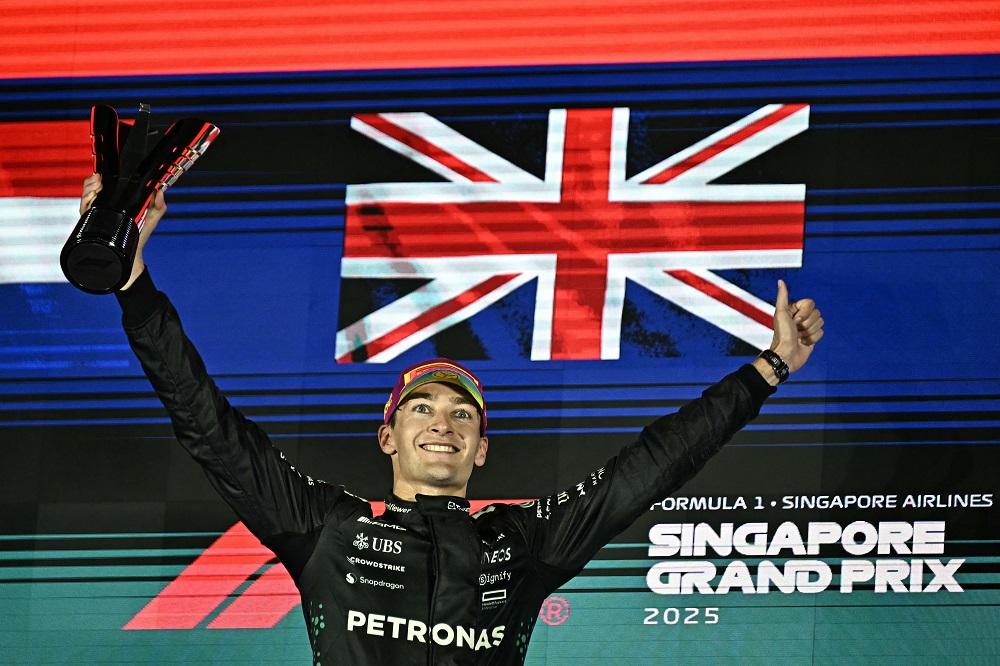 F1: Russell vence GP de Singapura, McLaren conquista o bicampeonato e Bortoleto é o 17º
