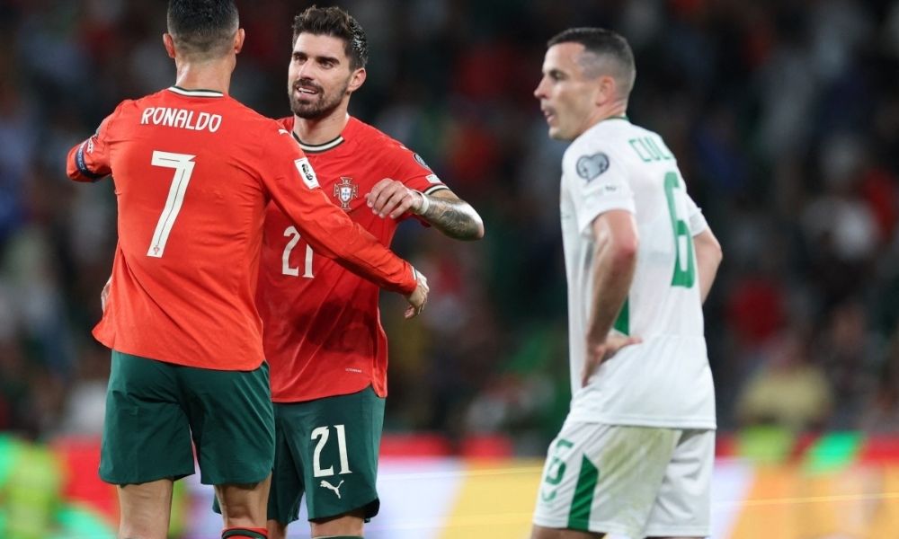 Portugal marca no fim, vence Irlanda e segue 100% nas Eliminatórias