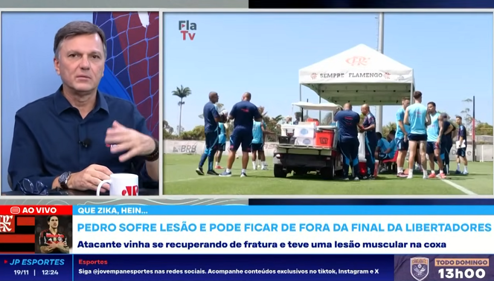 Mauro Cezar não descarta Pedro contra o Palmeiras: ‘Em final, o cara faz qualquer negócio’