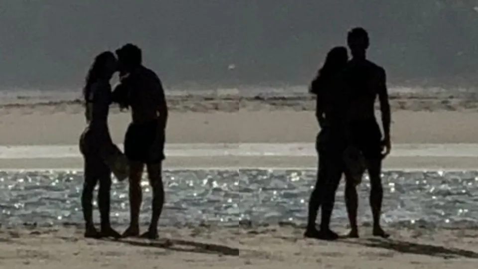 Bruna Marquezine e Shawn Mendes são flagrados aos beijos em praia de Alagoas